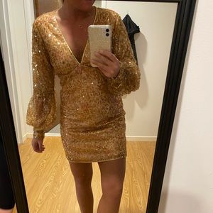 Free People Stars Align Sequin Dress
